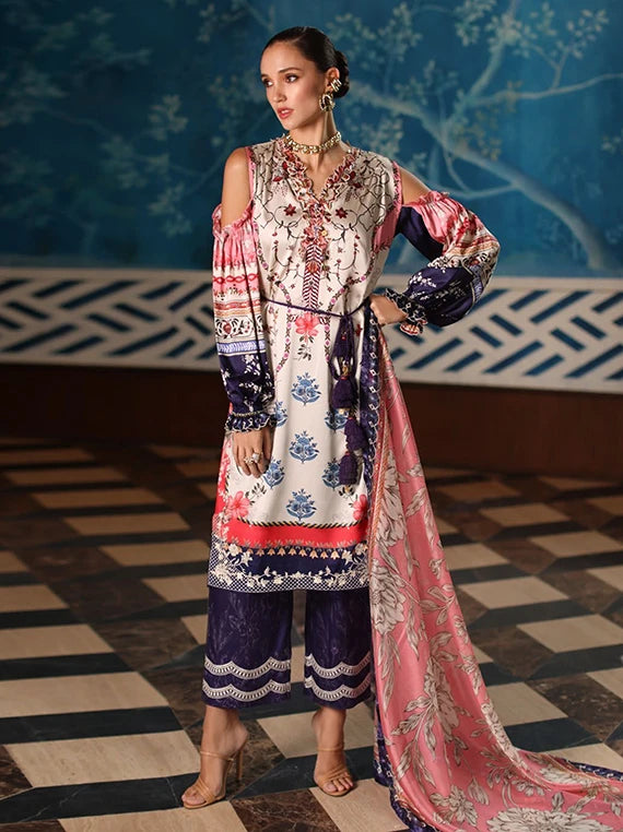 Gul Ahmed Printed Silk Unstitched Collection 2026 (S-62026)