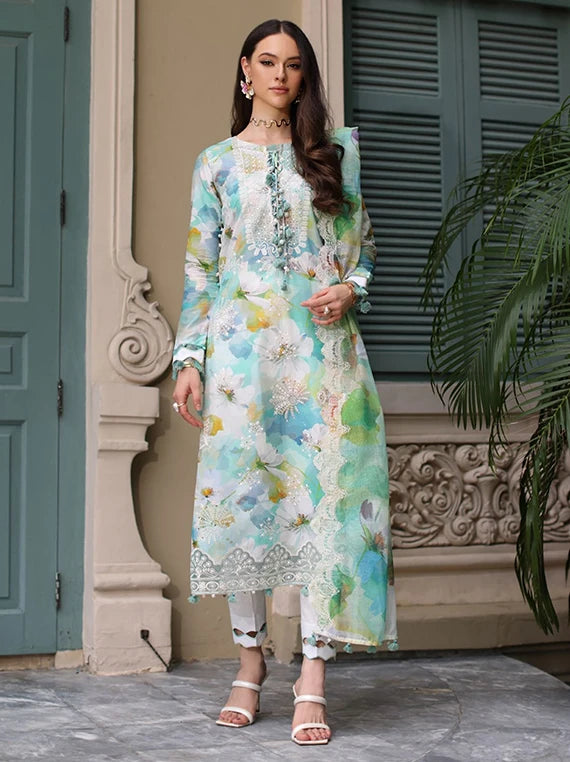 Gul Ahmed The Royal Embroidered Lawn Collection 2026 (CN-62004)