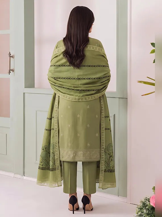 Gul Bano by Eleganza Unstitched Embroidered Winter Collection'26 V-119 (D-01)