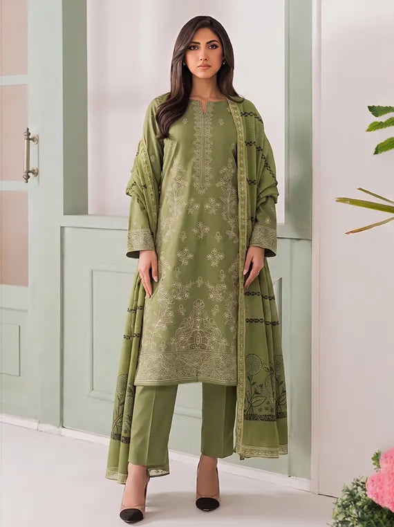 Gul Bano by Eleganza Unstitched Embroidered Winter Collection'26 V-119 (D-01)