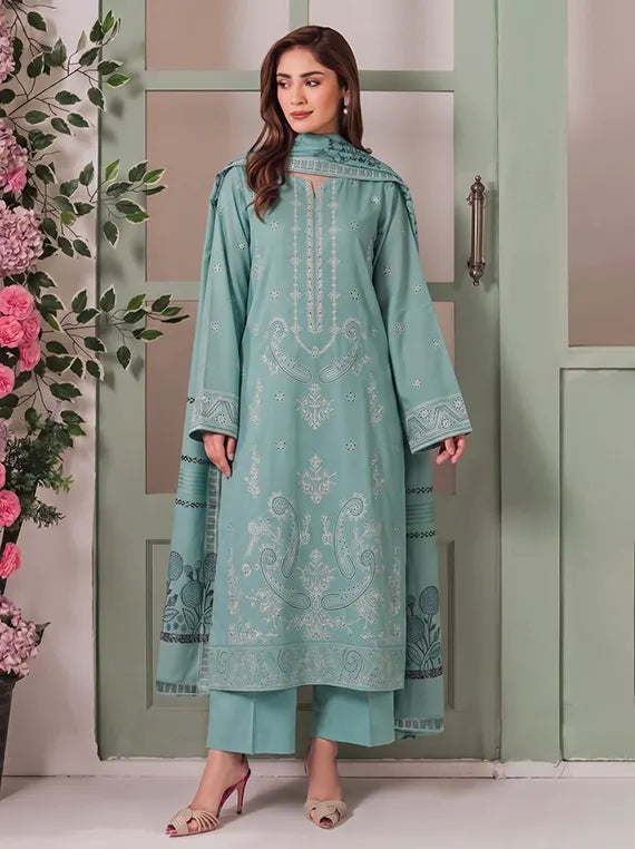 Gul Bano by Eleganza Unstitched Embroidered Winter Collection'26 V-119