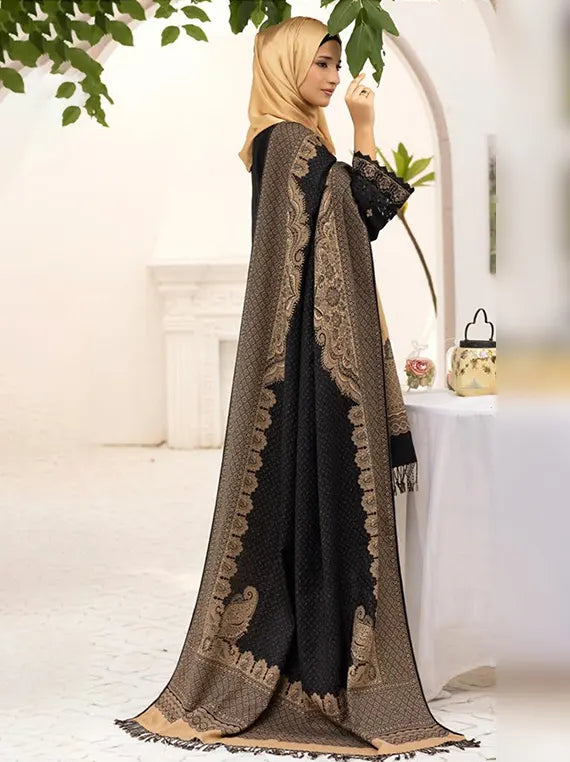 Gul-E-Zarki Leather Peach Unstitched Collection'26 (D-06)