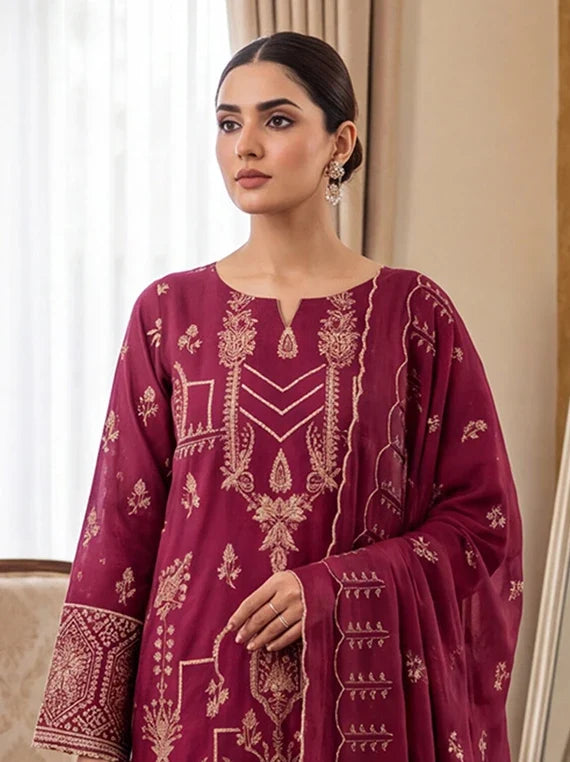 Gul Noor By Manizay Embroidered Karandi 2026 (D-03)