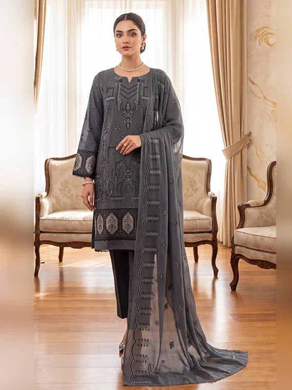 Gul Noor By Manizay Embroidered Karandi 2026 (D-04)