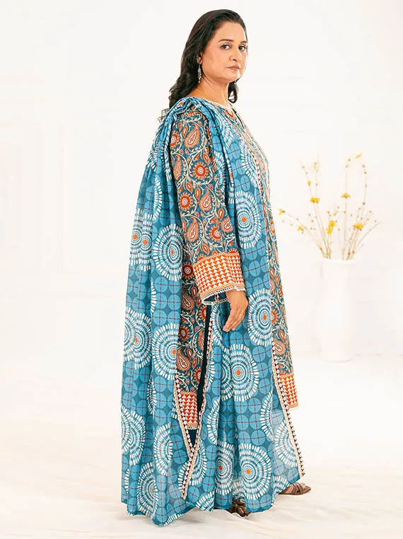 GulAhmed Printed Embroidered Khaddar Collection 2026 (K-52108)