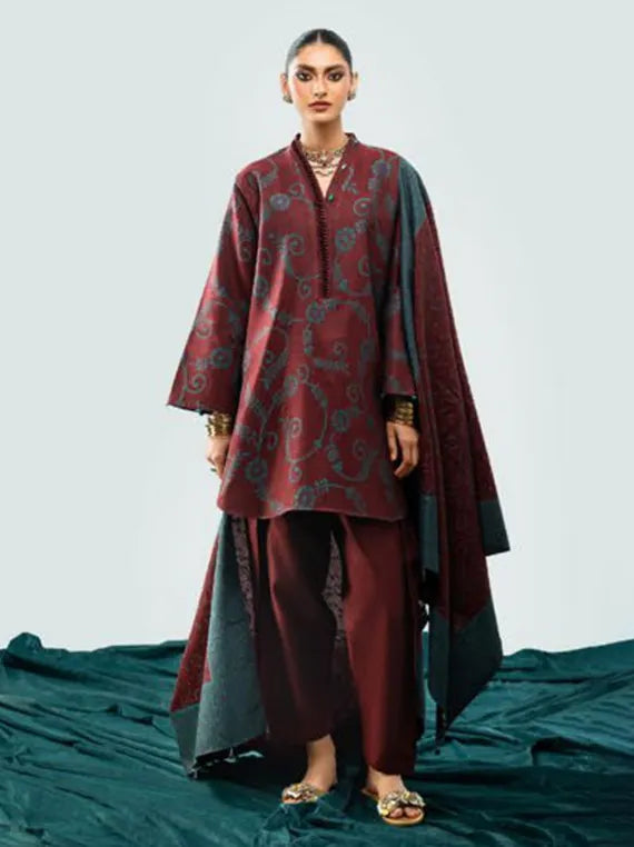 Gul Ahmed Jacquard Winter Collection 2025 (MJ-52051)