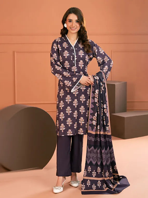 Gul Ahmed Printed Linen Collection 2025 (LT52020)