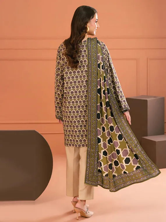 Gul Ahmed Printed Linen Collection 2025 (LT52022)