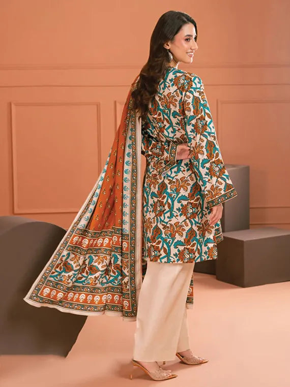 Gul Ahmed Printed Linen Collection 2025 (LT52023)