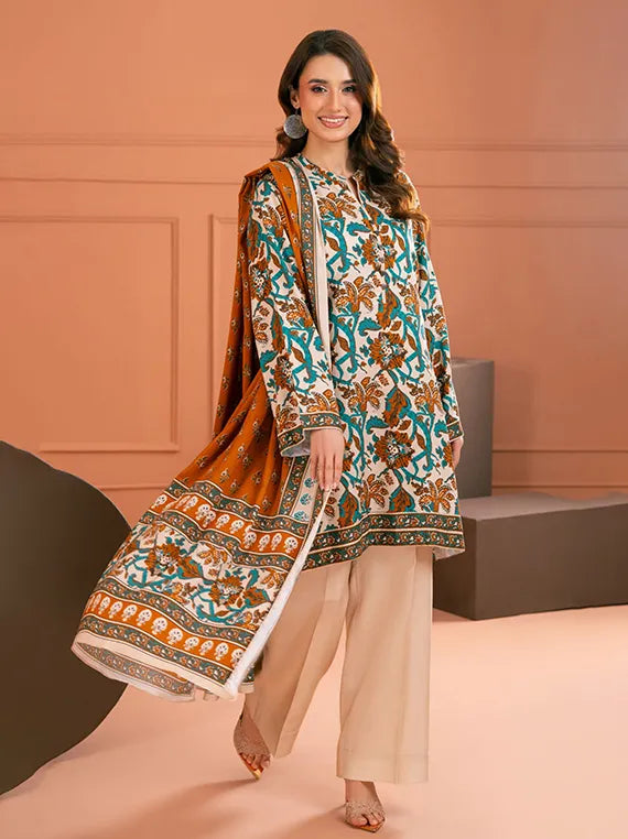 Gul Ahmed Printed Linen Collection 2025 (LT52023)
