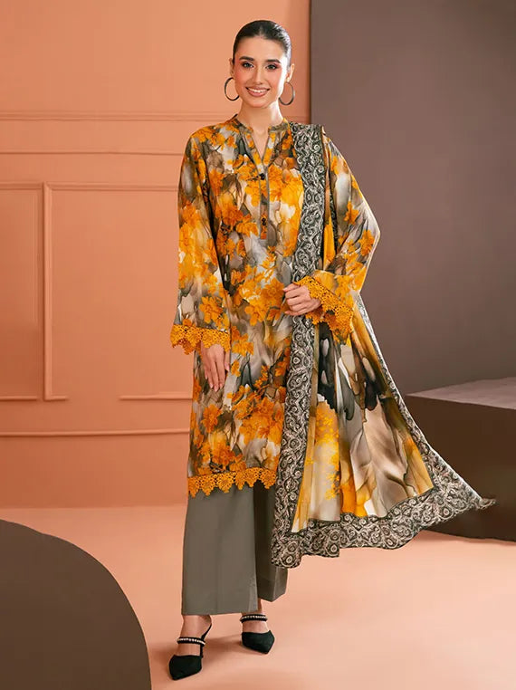 Gul Ahmed Printed Linen Collection 2025 (LT52025)