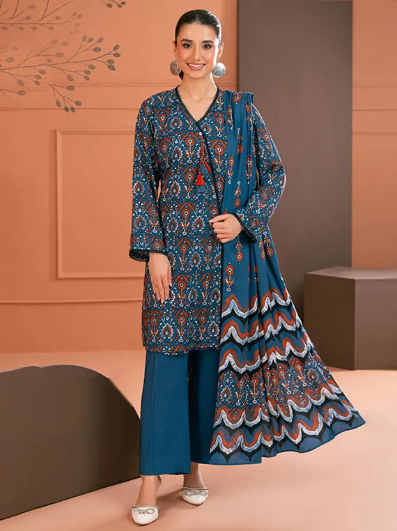 Gul Ahmed Printed Linen Collection 2025 (LT52031)