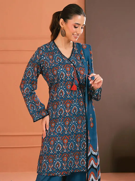 Gul Ahmed Printed Linen Collection 2025 (LT52031)