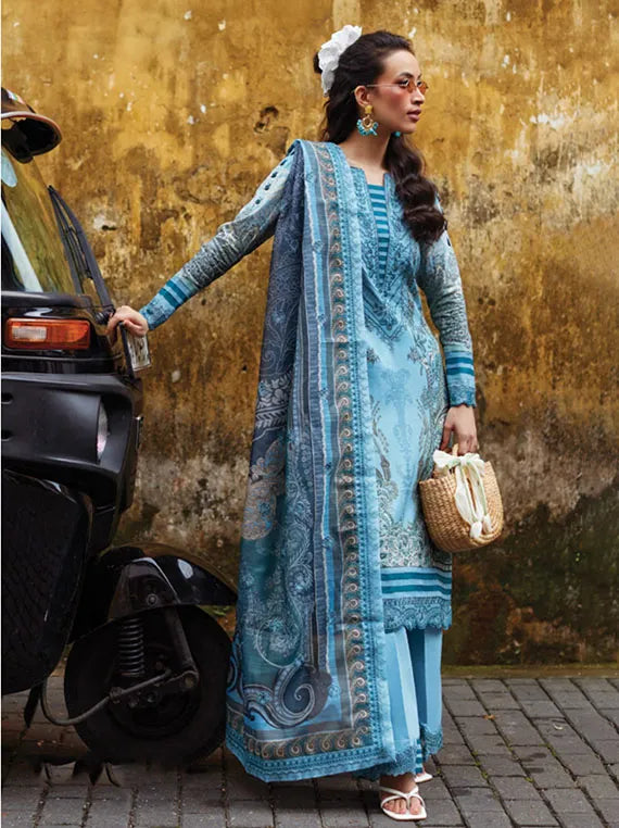 Gulaal Luxury Lawn Collection 2025 Vol-01 (03-Inayah)