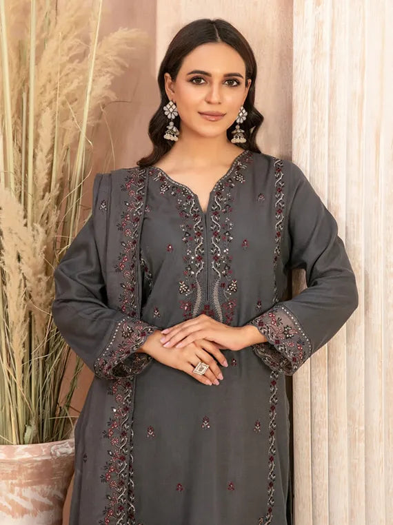 HANARA Embroidered Leather Peach Collection 2025 by Tawakkal Fabrics (D-5498)