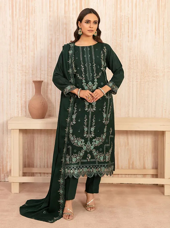 HANARA Embroidered Leather Peach Collection 2025 by Tawakkal Fabrics (D-5499)