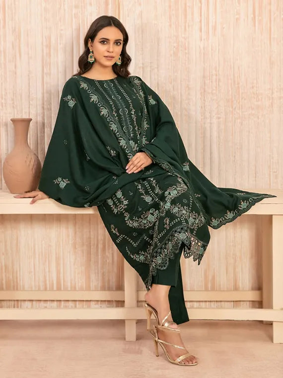 HANARA Embroidered Leather Peach Collection 2025 by Tawakkal Fabrics (D-5499)