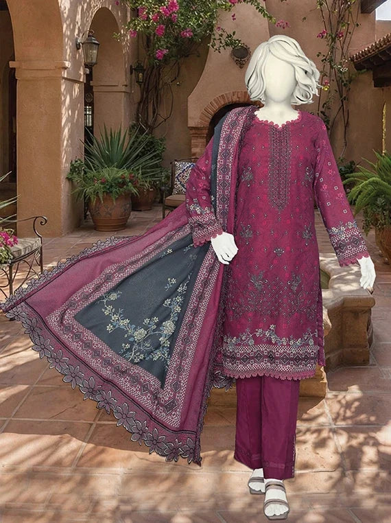 HAREEM by ABC Fancy Zari Lawn Collection 2026 (D-03)