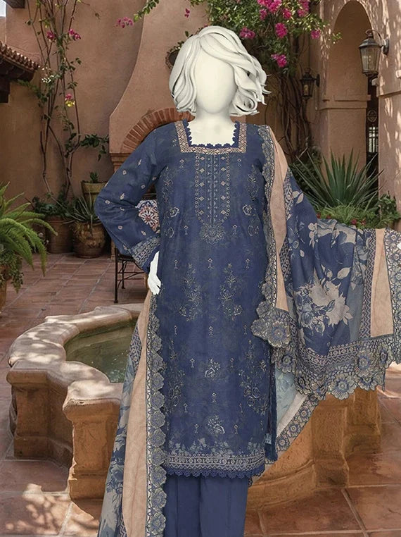 HAREEM by ABC Fancy Zari Lawn Collection 2026 (D-04)