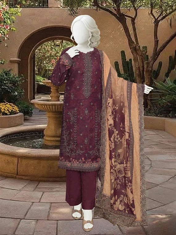 HAREEM by ABC Fancy Zari Lawn Collection 2026 (D-06)