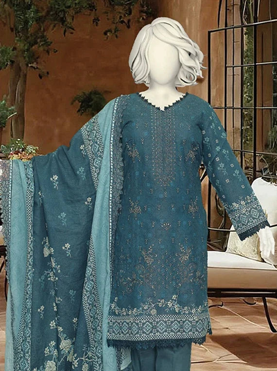 HAREEM by ABC Fancy Zari Lawn Collection 2026 (D-07)