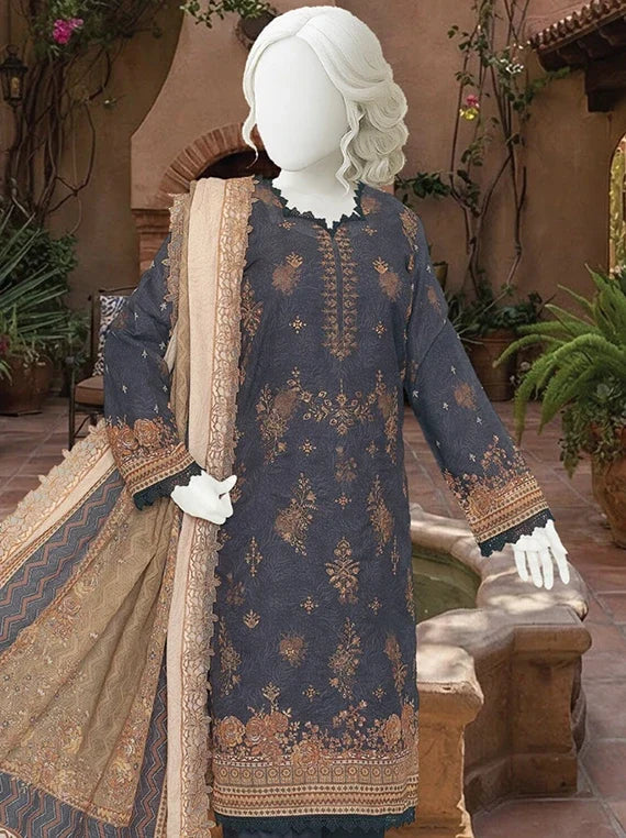 HAREEM by ABC Fancy Zari Lawn Collection 2026 (D-08)