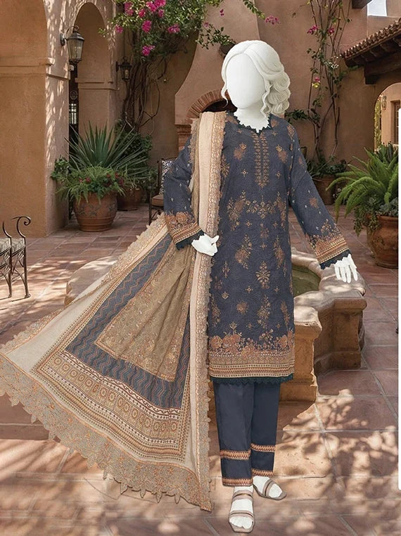 HAREEM by ABC Fancy Zari Lawn Collection 2026 (D-08)