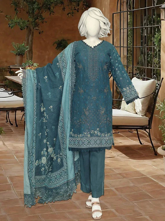 HAREEM Printed Embroidered Lawn Collection 2026 By ABC (D-07)