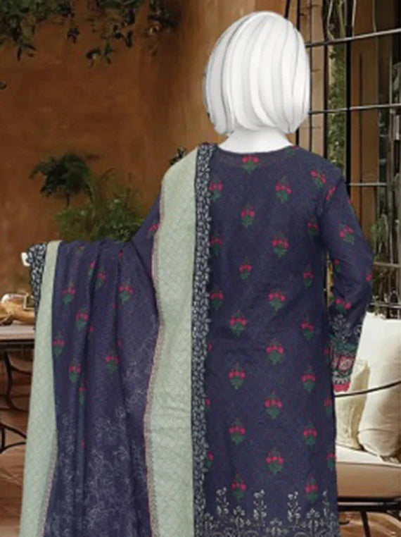 HAREEM Printed Embroidered Lawn Collection 2026 By ABC (D-10)