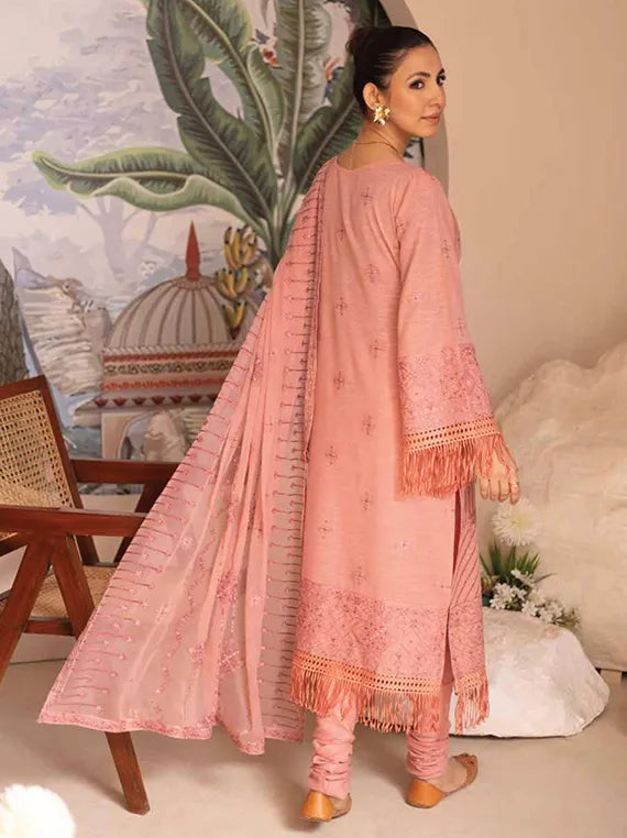 Hania Karandi Lawn Collection 2025 By Noor E Fajar (KR-199)