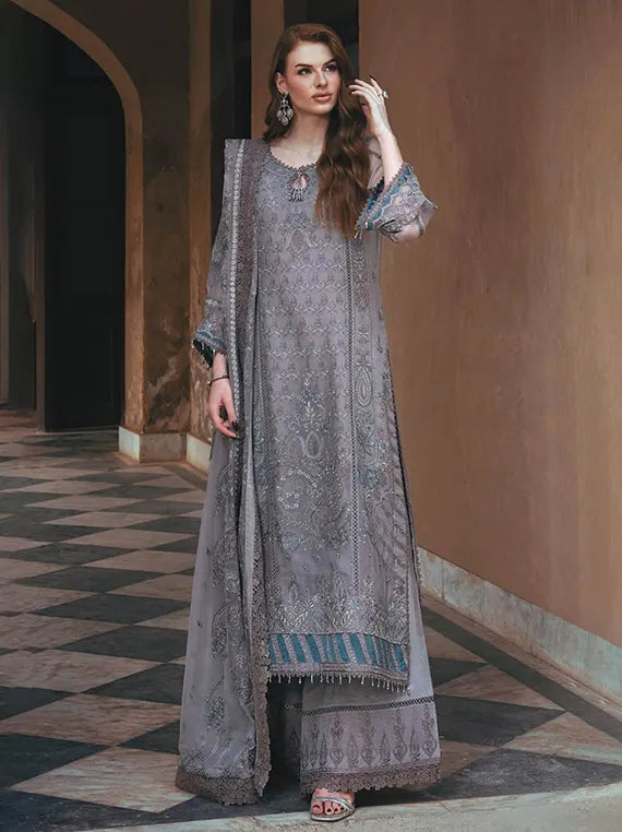 Hayat by Razab Unstitched Bamber Embroidered Chiffon Collection'26 (HYT-4064)
