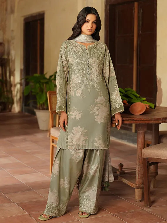 IZNIK Pre-Fall Embroidered Viscose Linen Collection 2025 (IPF-08)