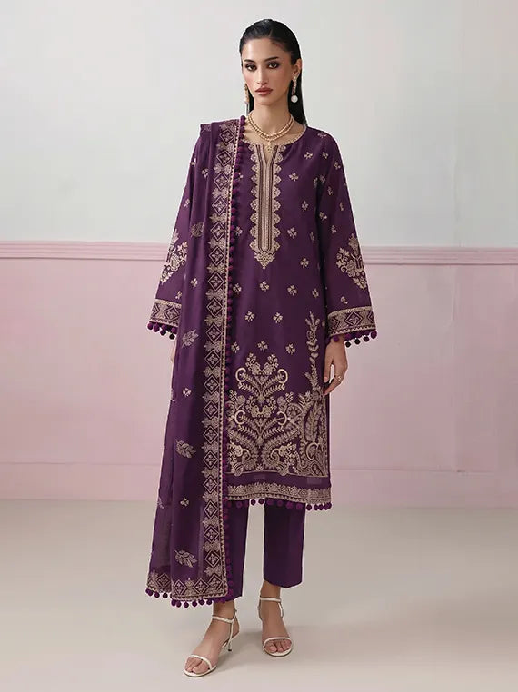 Imane by Fantak Unstitched Embroidered Dhanak Collection'26 V-557 (D-01)