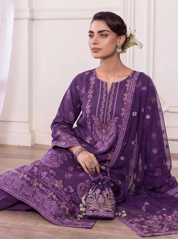 Inaya by Fantak Unstitched Dhanak Karandi Collection'26 V-550 (D-02)