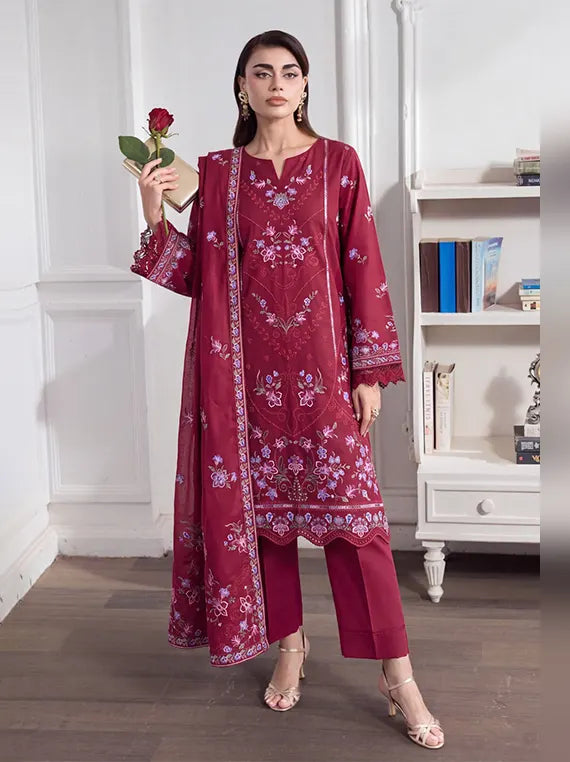 Inaya by Fantak Unstitched Dhanak Karandi Collection'26 V-550 (D-03)