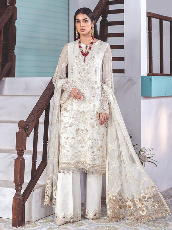 Flossie Festive Embroidered Unstitched Collection'26 (S-1001)
