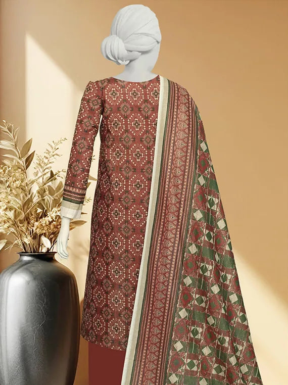 JHURMAT Printed Khaddar Zarri Collection 2025 Vol-09 by ABC (D-01)