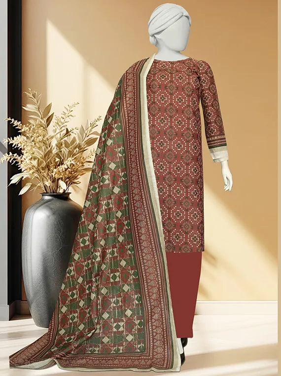 JHURMAT Printed Khaddar Zarri Collection 2025 Vol-09 by ABC (D-01)