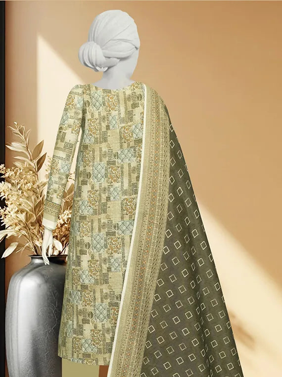 JHURMAT Printed Khaddar Zarri Collection 2025 Vol-09 by ABC (D-07)