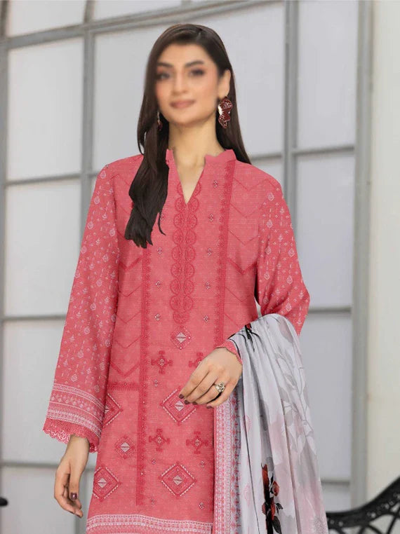 Jasmine By Fantak Printed Lawn Collection 2026 VOL-01 (D-07)