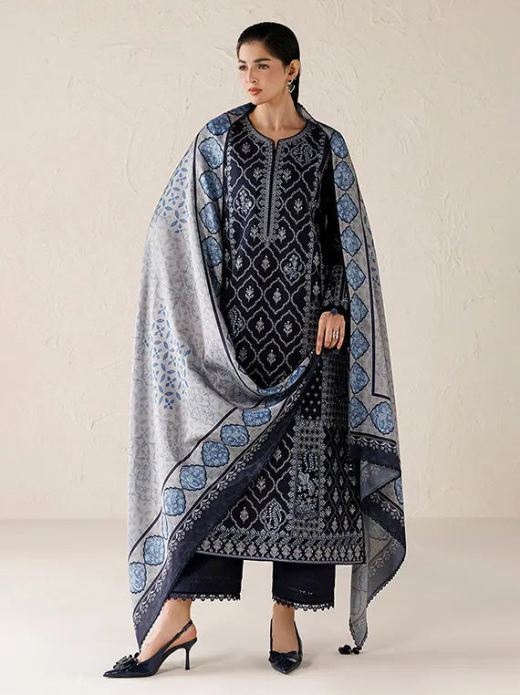 Jazmin Embroidered Khaddar Unstitched Winter'26 Drop-II (UW-0251)