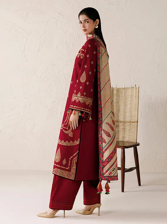 Jazmin Embroidered Khaddar Unstitched Winter'26 Drop-II (UW-0287)