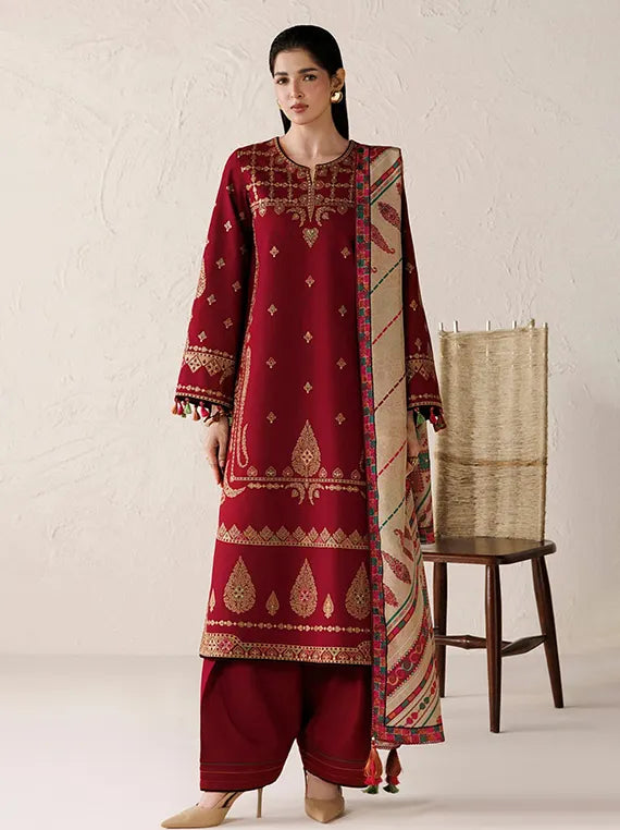 Jazmin Embroidered Khaddar Unstitched Winter'26 Drop-II (UW-0287)