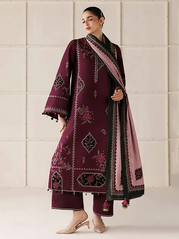 Jazmin Embroidered Khaddar Unstitched Winter'26 Drop-II (UW-0288)
