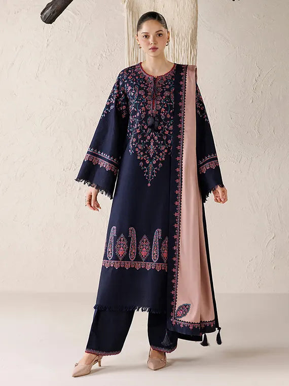 Jazmin Embroidered Khaddar Unstitched Winter'26 Drop-II (UW-0290)