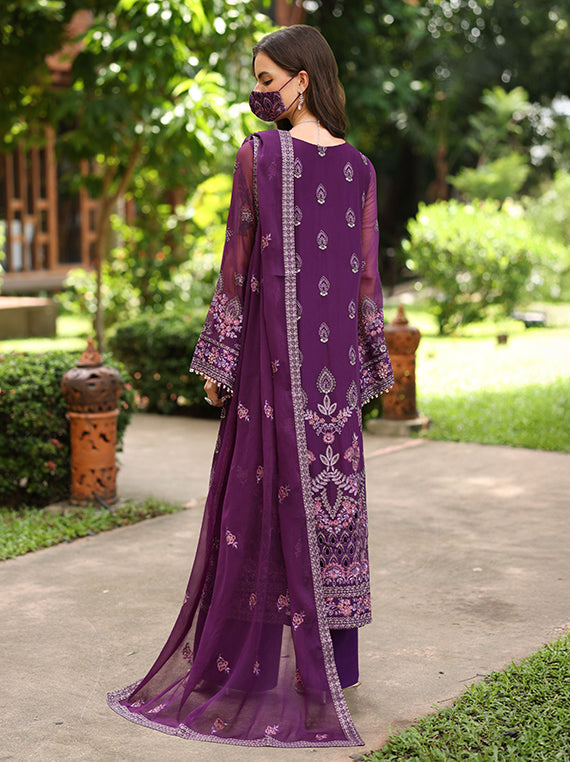 Flossie Festive Embroidered Unstitched Collection'26 (K-101)
