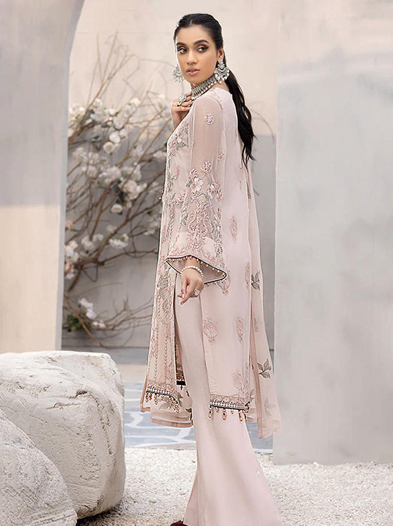 Flossie Festive Embroidered Unstitched Collection'26 (K-1202 Charismatic Pink)