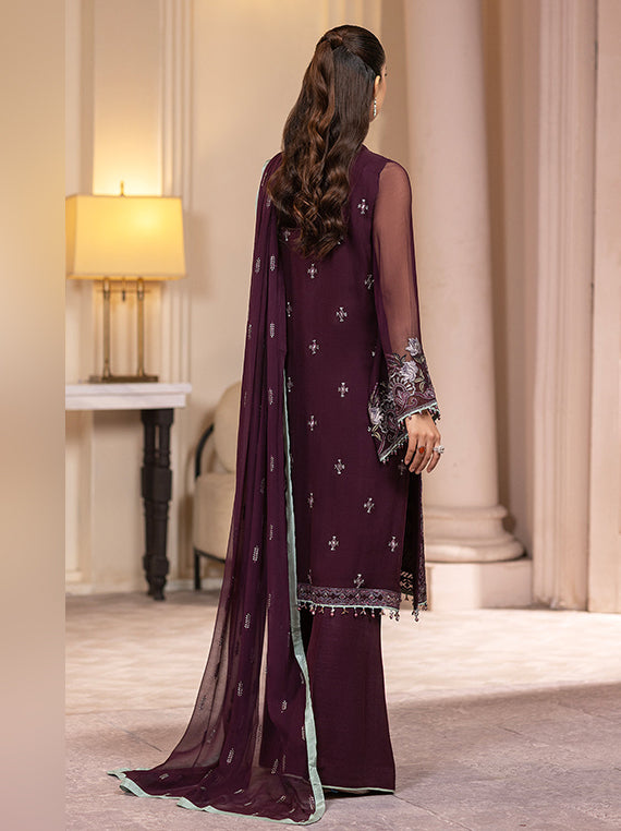 Flossie Festive Embroidered Unstitched Collection'26 (K-1406-A)