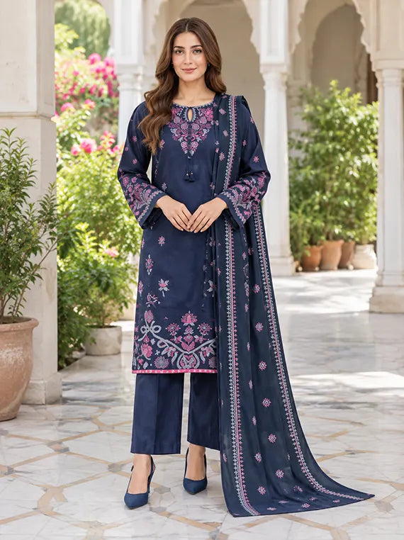 Khaddar Printed Unstitched Collection'26 Vol-01 (U4413SU-3PC-168)