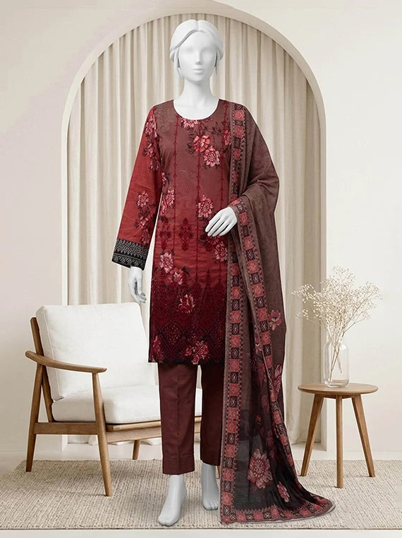 Kum Kum by ABC Embroidered Lawn Collection 2026 Vol-03 (D-02)